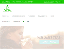 Tablet Screenshot of mindbodyteas.com